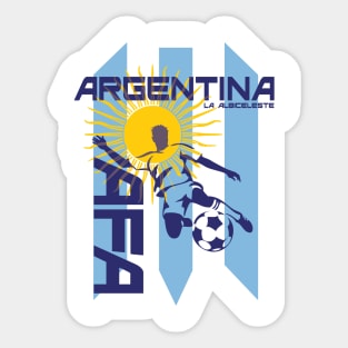 Argentina Football La Albiceleste The White and Sky Blue Sticker